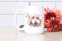 Detailed Glossy Orchid Insertions | Sublimation Clipart Product Image 2