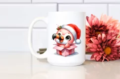 Extremely Expressive Baby Flamingo PNG Product Image 2