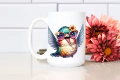 Funny Hummingbird Smiling Sunglasses | Clipart Product Image 2