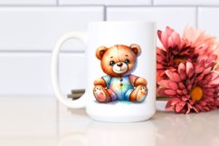 Vibrant Plush Bear with Visible Sews | Clipart Product Image 2