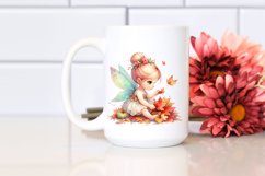 Colorful Baby Fairy with Autumn Leaves Product Image 2