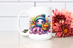 Colorful Baby Octopus | Sublimation | Clipart Product Image 2