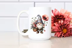 Cute Gnome Poppy Bouquet | Sublimation | Clipart Product Image 2