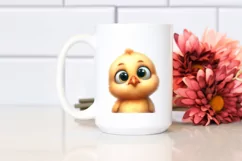 Funny Baby Chick Portrait | Clipart Product Image 2