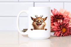 Crazy Funny Deer Art | Sublimation | Clipart Product Image 2