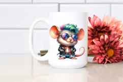 Watercolor Mouse Portrait, Transparent PNG Product Image 2