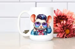 Watercolor Mouse Portrait, Transparent PNG Product Image 2