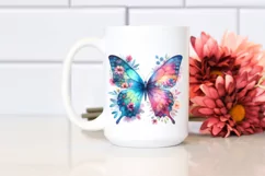 Vibrant Watercolor Butterfly | Sublimation | Clipart Product Image 2