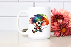 Watercolor Mouse Portrait, Transparent PNG Product Image 2