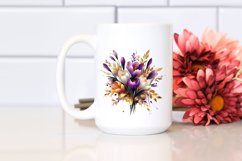 Vibrant Crocus Splash | Sublimation | Clipart Product Image 2