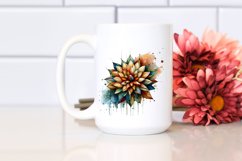 Abstract Stained Dahlia | Clipart Product Image 2