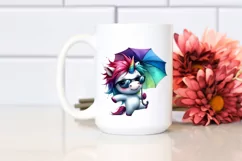 Dancing Unicorn in Watercolor PNG Product Image 2