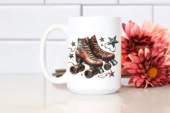 Vintage Roller Skate Stars | Sublimation Clipart Product Image 2
