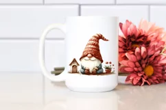 Funny Retro Gnome Clipart PNG Product Image 2