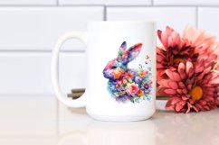 Vibrant Bunny Abstract Watercolor Product Image 2