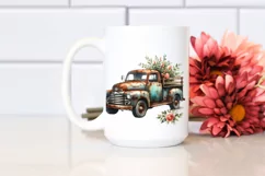 Vintage Pickup Truck Sublimation Clipart Product Image 2