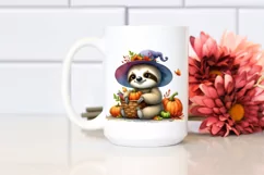Watercolor Style Baby Sloth | Sublimation | Clipart Product Image 2