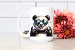 Funny Cute Panda Portrait Rocker Sign Product Image 2