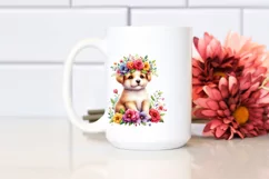 Vibrant Zebra with Flower Crown, Transparent PNG Product Image 2