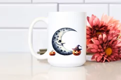 Funny Watercolor Halloween Sticker | Clipart Product Image 2