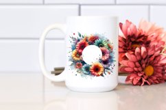 Watercolor Abstract Colorful Gerbera | Sublimation | Clipart Product Image 2