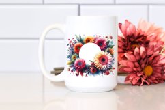 Colorful Gerbera Abstract Art | Sublimation | Clipart Product Image 2