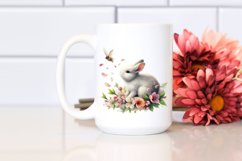 Tumbling Rabbit Spring Petals | Sublimation Clipart Product Image 2