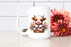 Cute Baby Highland Cow | Sublimation | Clipart Product Image 2