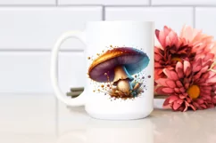 Detailed Pastel Glossy Mushroom PNG Product Image 2