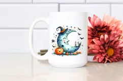 Funny Watercolor Halloween Sticker | Clipart Product Image 2
