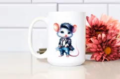 Watercolor Mouse Portrait, Transparent PNG Product Image 2
