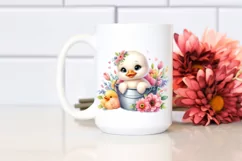 Colorful Smiling Baby Swan | Clipart Product Image 2