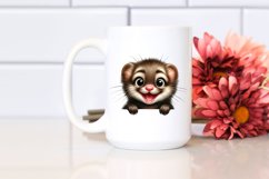 Crazy Funny Mink Art | Sublimation | Clipart Product Image 2