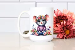 Watercolor Mouse Portrait, Transparent PNG Product Image 2