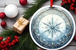 Round Christmas Ornament Sublimation|Clipart Product Image 2