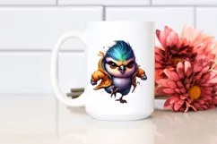 Running Baby Bird in Watercolor PNG Product Image 2