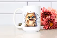 Crazy Funny Pomeranian Art | Sublimation | Clipart Product Image 2
