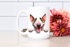 Crazy Bull Terrier Watercolor Clipart Product Image 2