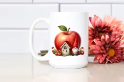 Gnome in Front of Apple House | Clipart Product Image 2