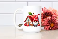 Gnome in Front of Apple House | Clipart Product Image 2