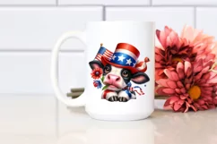 Party Hat Cow Portrait Wearing | Sublimation | Clipart Product Image 2