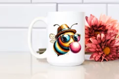 Fun Bee Portrait | Sublimation | PNG Clipart Product Image 2
