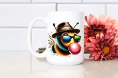 Fun Bee Portrait | Sublimation | PNG Clipart Product Image 2