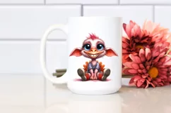 Funny Baby Turkey Goat | Watercolor Clipart Product Image 2