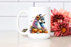 Dressed Unicorn for Halloween | Pastel Watercolor Product Image 2