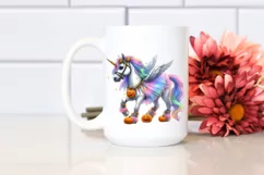 Dressed Unicorn for Halloween | Pastel Watercolor Product Image 2
