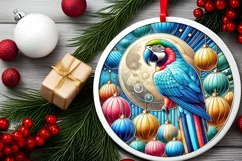 Round Christmas Ornament Sublimation|Clipart Product Image 1
