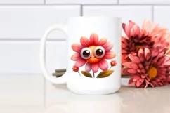 Happy Flower with Big Eyes, Transparent PNG Product Image 2