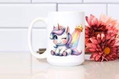 Playful Comet Baby Unicorn | Sublimation | Clipart Product Image 2