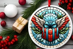 Round Christmas Ornament Sublimation|Clipart Product Image 1